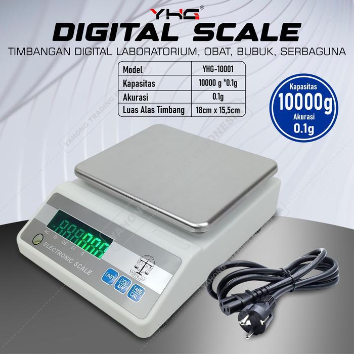 Timbangan Digital Serbaguna YHG YH 10001 10000g 10kg Akurasi 0.1g