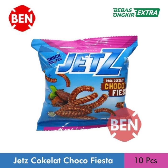 NEW!! Jetz Cokelat Choco Fiesta 1 Bungkus Pcs - Jet Z Chiki Coklat Manis Dus