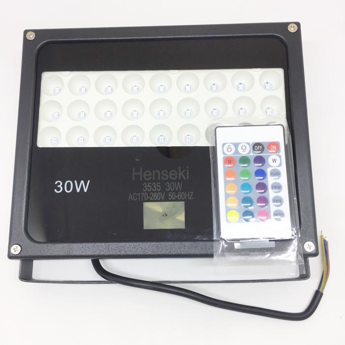 LED FLOODLIGHT 30 WATT RGB WITH REMOTE