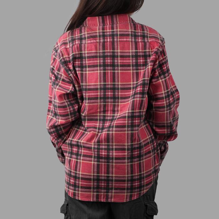 Printed Plaid Red Shirt
