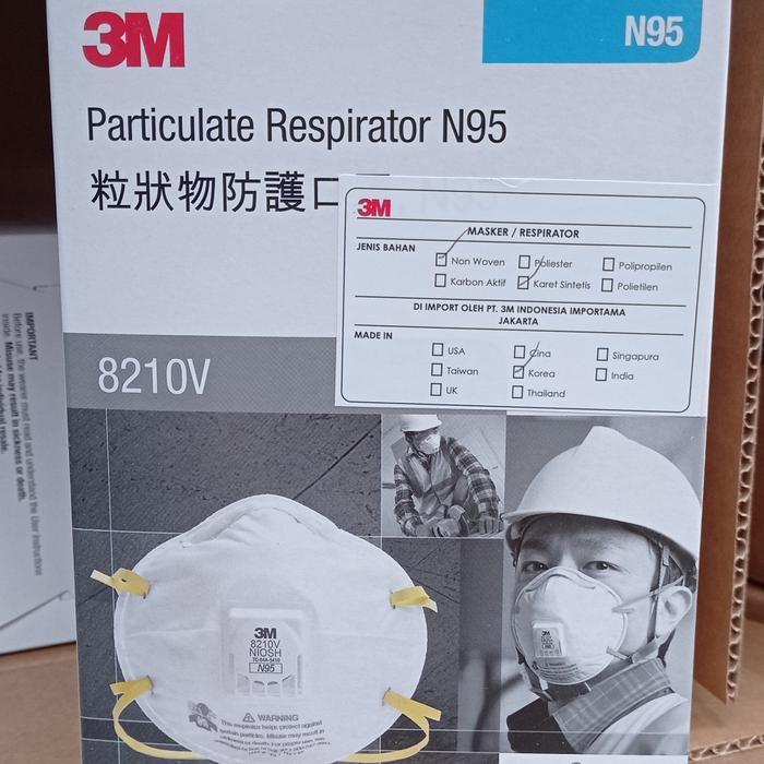 Masker 3M N95 8210V original