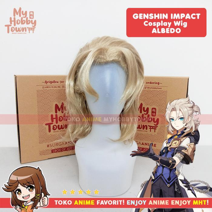 W Cosplay Anime Game Genshin Impact Albedo