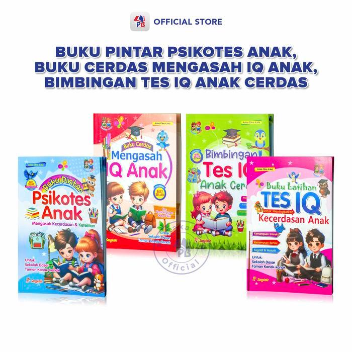 Buku Belajar Anak / Bimbingan Tes Iq Anak Cerdas / Cerdas Mengasah IQ Anak / Latihan Tes IQ