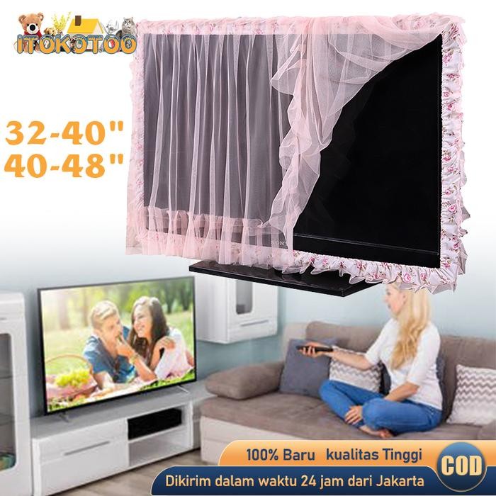 Sarung TV LED 32 Inch - 48 Inch Renda Anti Debu Cover TV LED