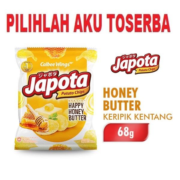 JAPOTA KERIPIK KENTANG HAPPY HONEY BUTTER 68 GR - ( HARGA 1 DUS )