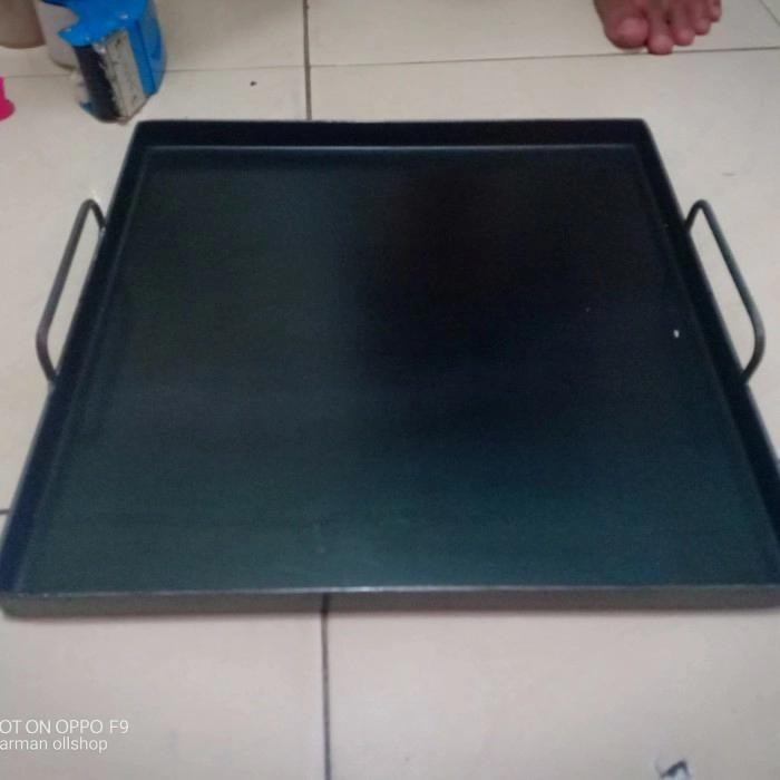 Loyang Roti Bakar / Panggangan Roti / Wajan Roti Bakar Plat Baja 40X40