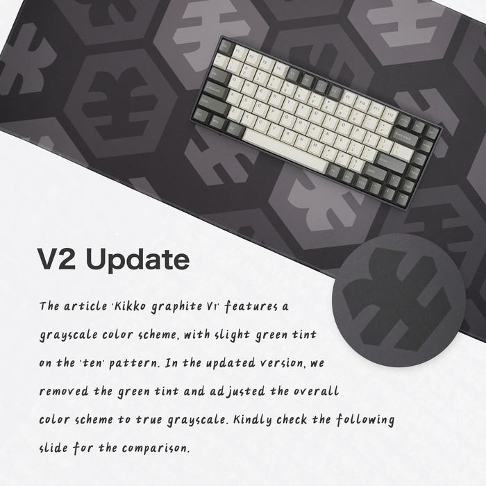 Tenjin Scrollworks - Kikko Graphite Deskmat