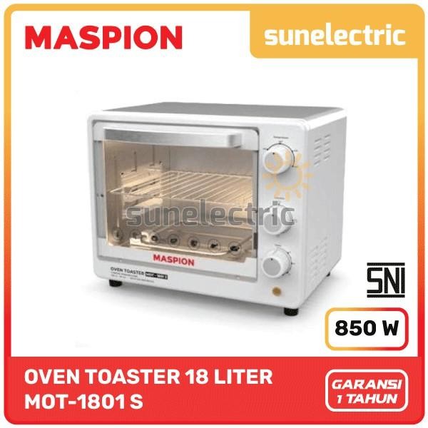 Maspion MOT-1801S Oven Toaster Listrik Kapasitas 18L Low Watt 425 watt