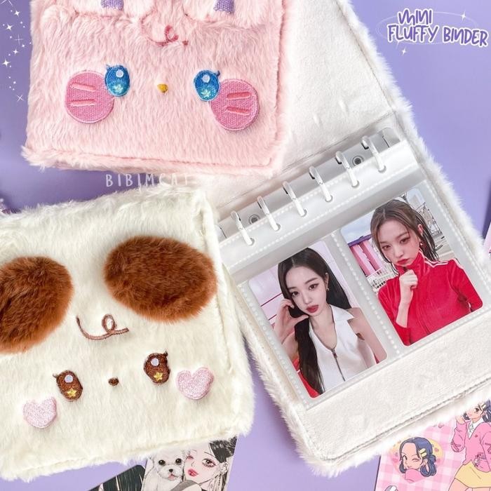 

(A7 Wide) Mini Fluffy Binder Photocard / Pc Album