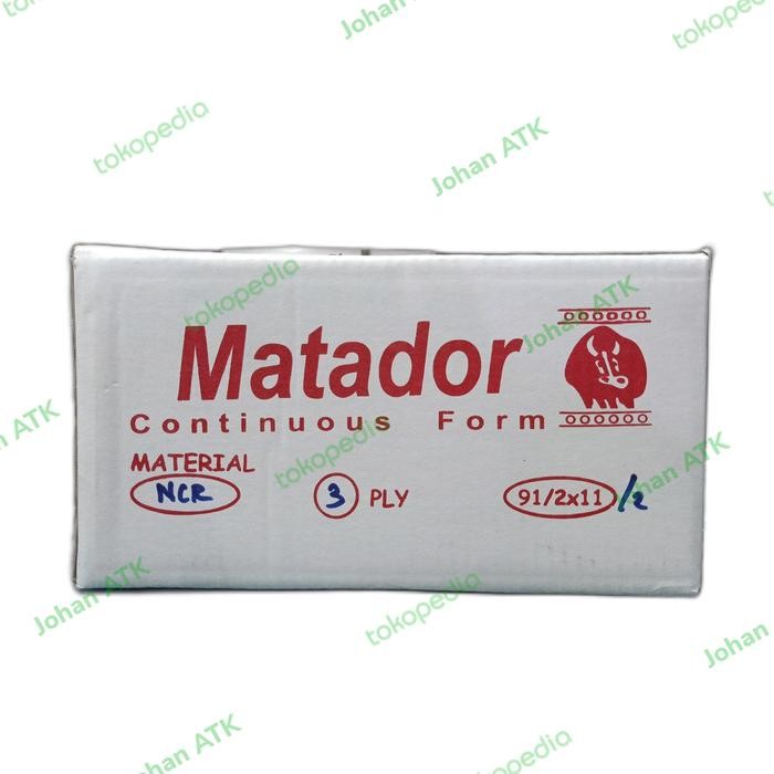 

NEW PRODUK CONTINUOUS FORM 3 PLY BAGI 2 9 1/2 X 11 NCR MATADOR WARUNG ARA67