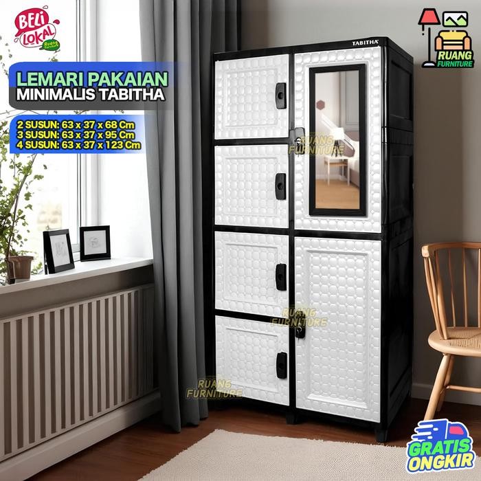 Lemari Serbaguna Lemari Pakaian Tabitha Storia Lemari Plastik Lemari Buku Lemari Serbaguna Lemari