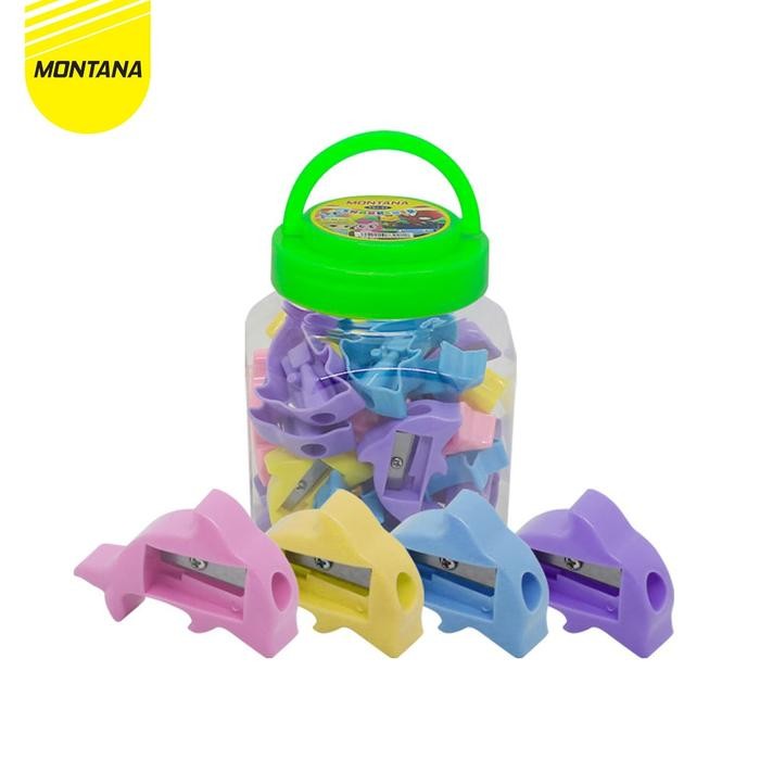

MONTANA Rautan Serutan Pensil 1 Set 24 Pcs Free Toples Sharpener Motif Animal TSJ-24