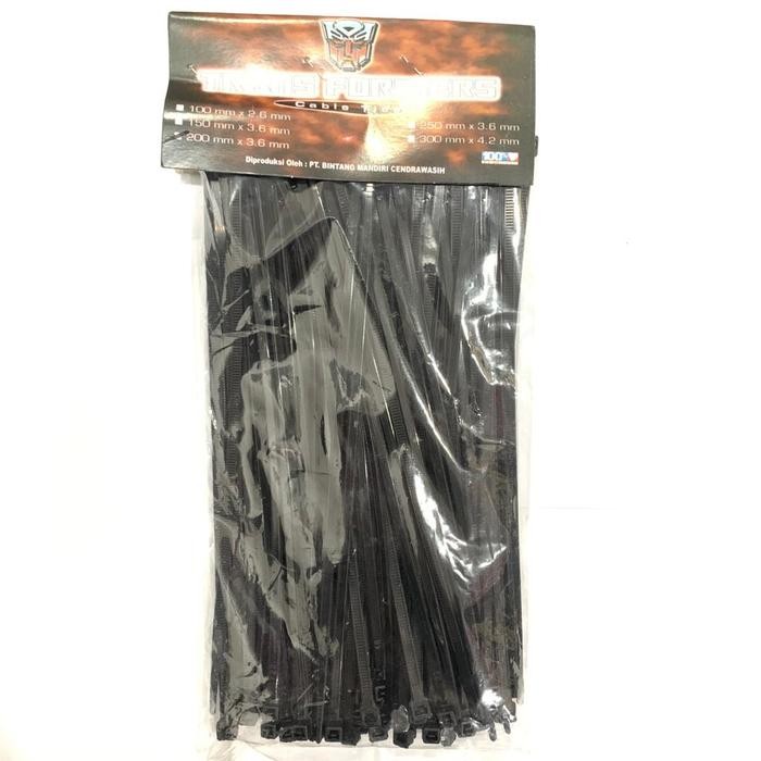 

KABEL TIES TALI TIES CABLE TALI SROT SEROT PENGIKAT 20CM TRANSFORMERS