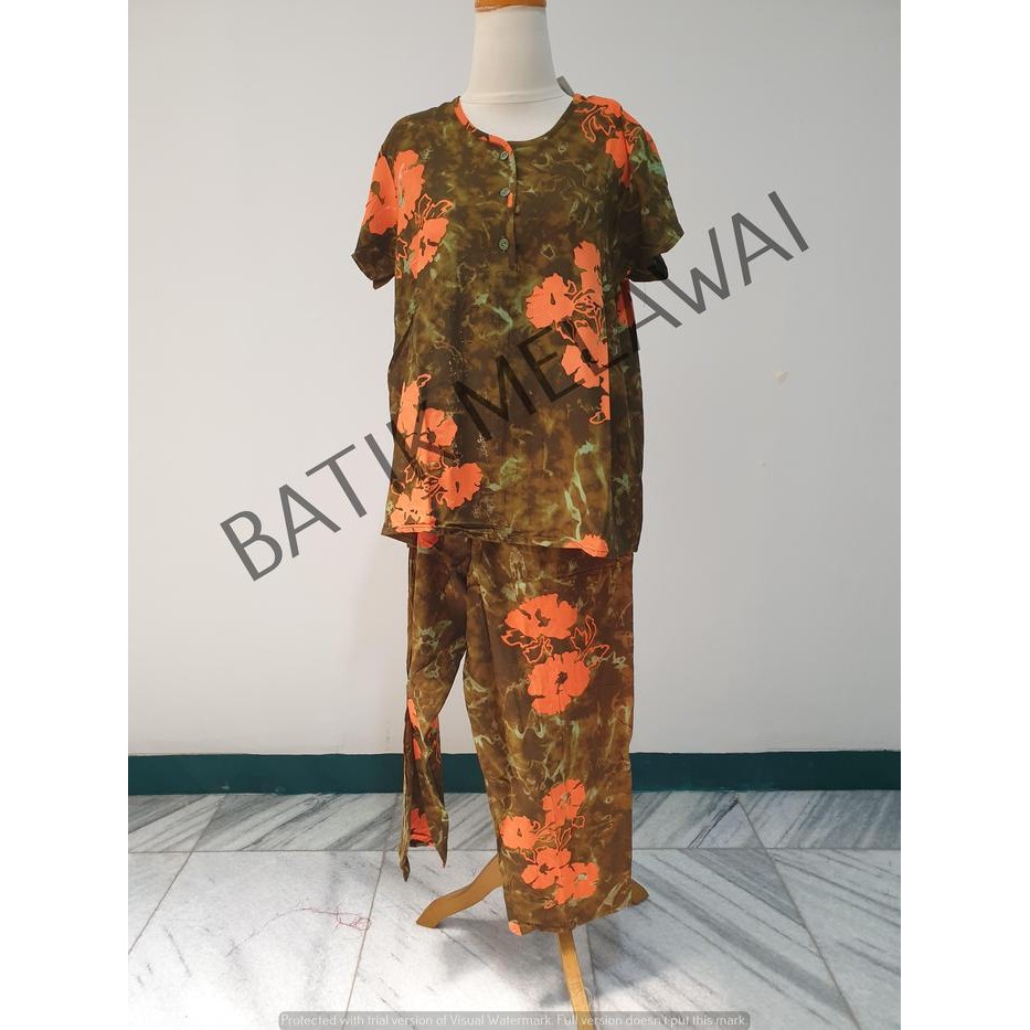 ASLI Setelan Batik PREMIUM SUNAN celana Panjang Tangan pendek Bis Bobok READY STOCK