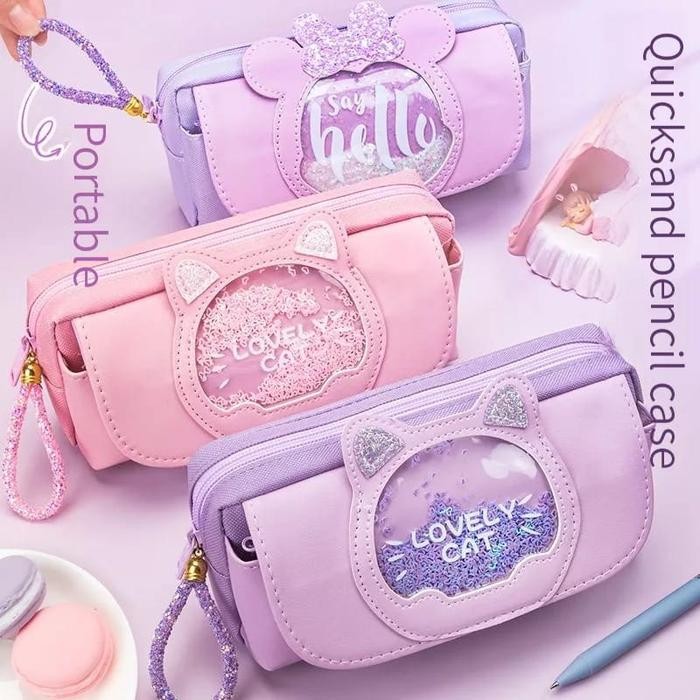 

KOREA STYLE BIG PENCIL BOX ORGANIZER BAG KOTAK PENSIL BESAR LUCU CUTE