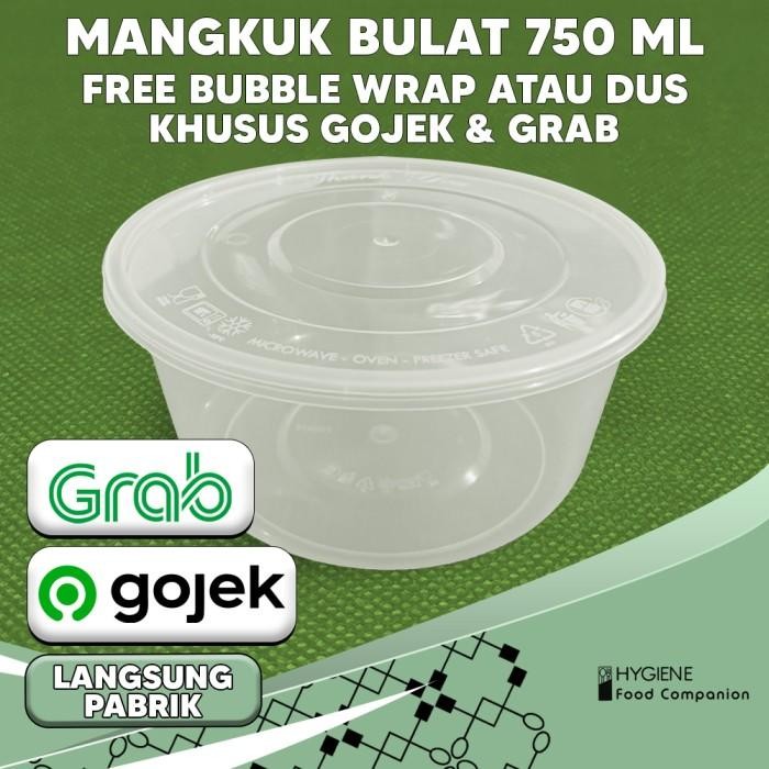 Thinwall Bulat 750 ml Mangkok - Roundbowl 750ml - Mangkok Bulat 750ml