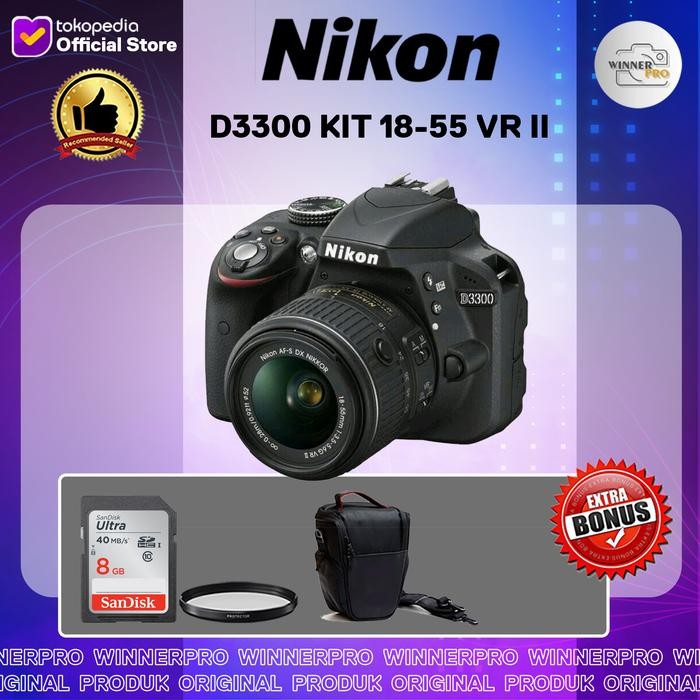 KAMERA NIKON D3300 KIT 18-55 VR II / NIKON D3300 / D3300