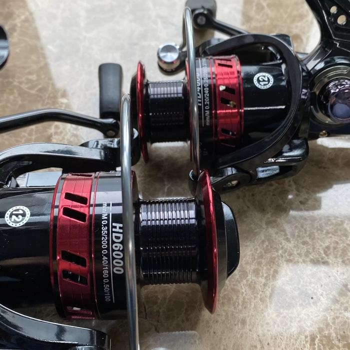 Terbaik Reel Pancing Metal Spool Handle Knob Metal Hd Series 100% Ori