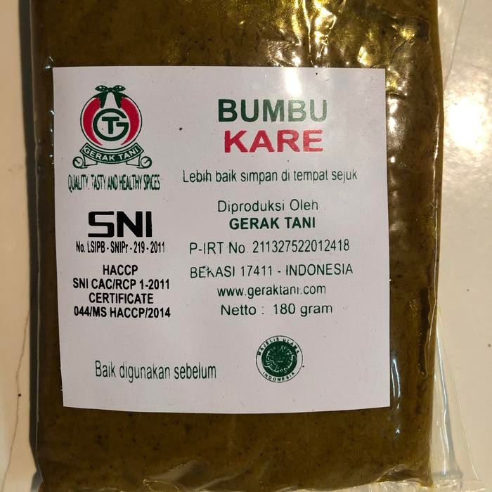 

Stok Baru Bumbu Gerak Tani Kare 180gr