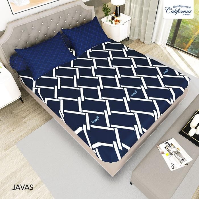 CALIFORNIA Sprei King Fitted Bantal 4 180x200 JAVAS
