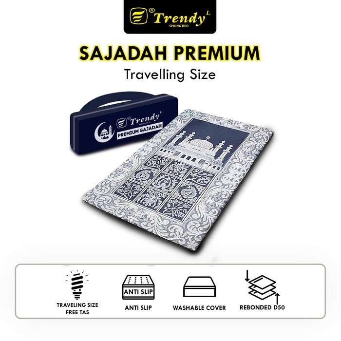 Trendy Sajadah Premium - Sajadah Lipat Busa Rebonded Dengan Tas