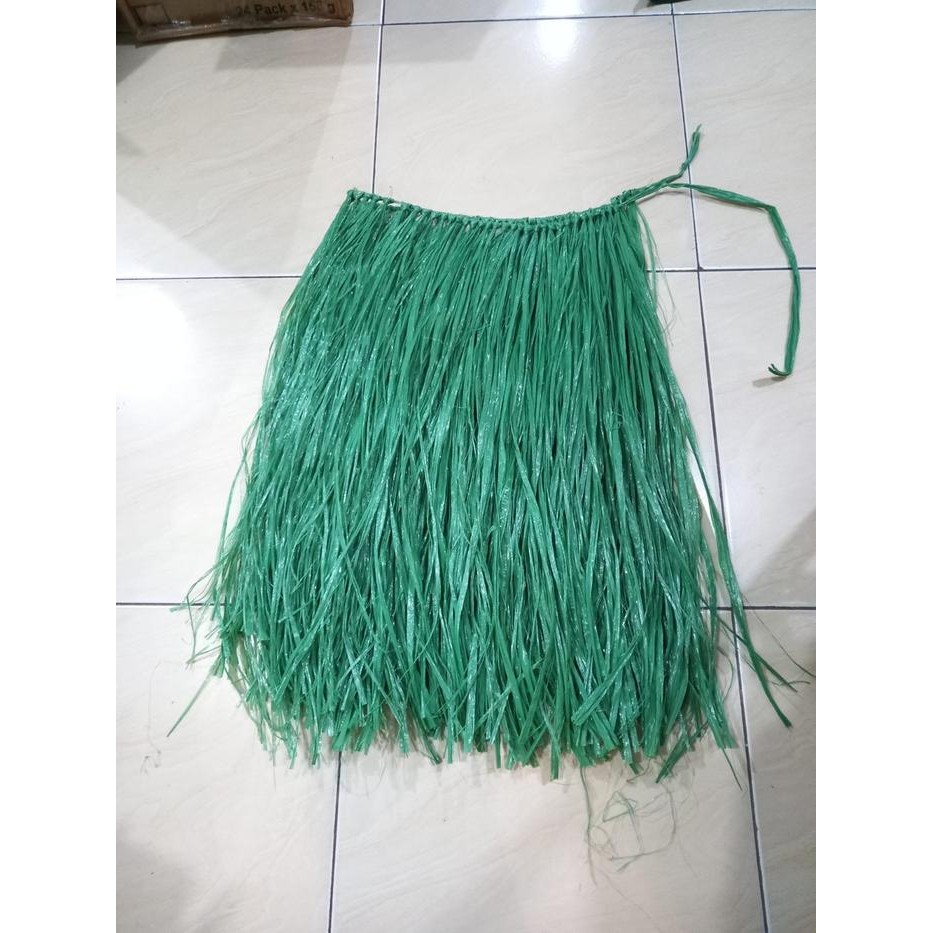 Pilihan- Rok Tali Rapia Rumbai Warna Kuning,Merah,Biru,Hijau,Merah Putih