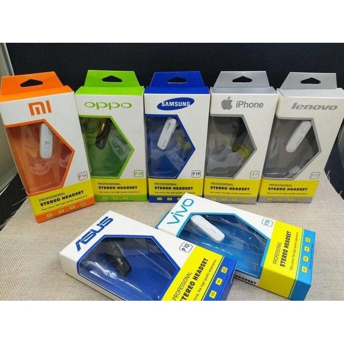 Headset Bluetooth Oppo P18/Earphone Bluetooth/Stereo/Original 99%