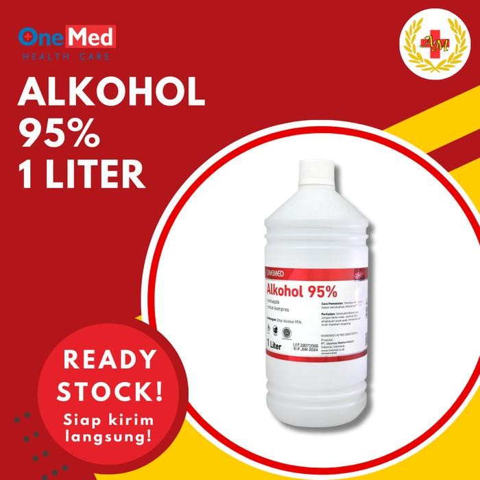 Alkohol 95% Onemed 1 Liter Alcohol 95% Desinfektan Antiseptik