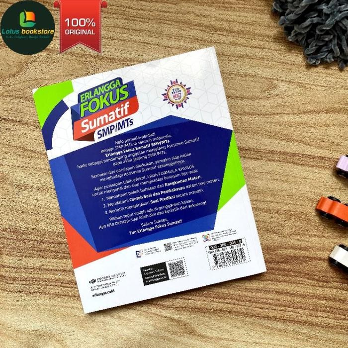 Erlangga Fokus Sumatif Smp/Mts 2024 - Persiapan Ujian Kelas 9 - Buku