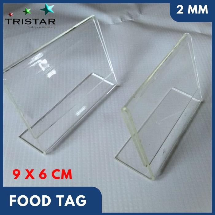 

New Food tag acrylic 1 muka