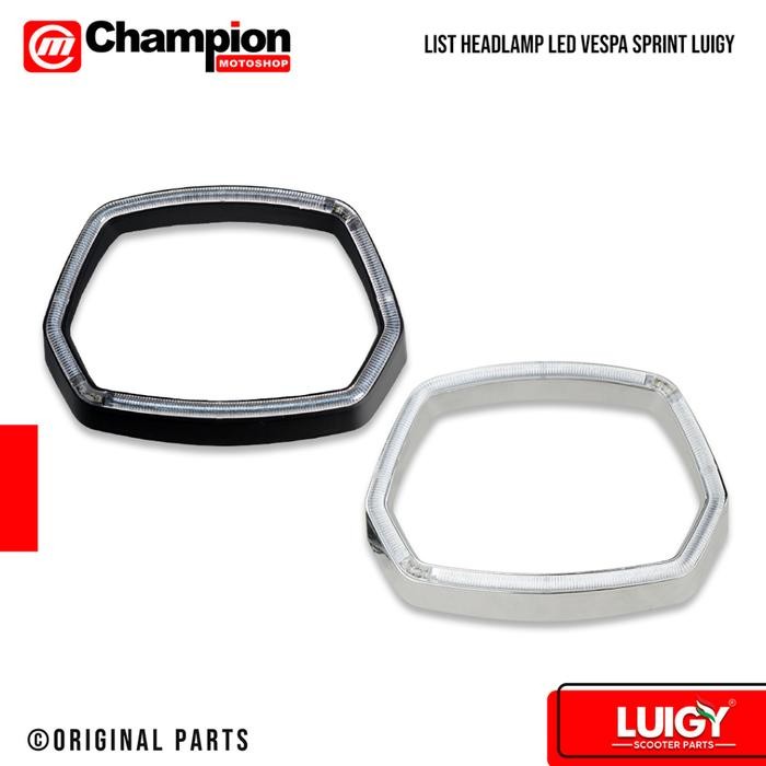 Ring Lampu List Ring Headlamp Led Vespa Sprint Black Luigy