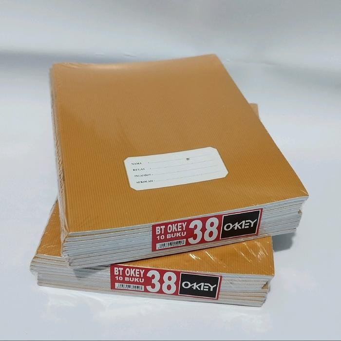 

New buku tulis cover sampul coklat isi 10 buku Stationery Paper