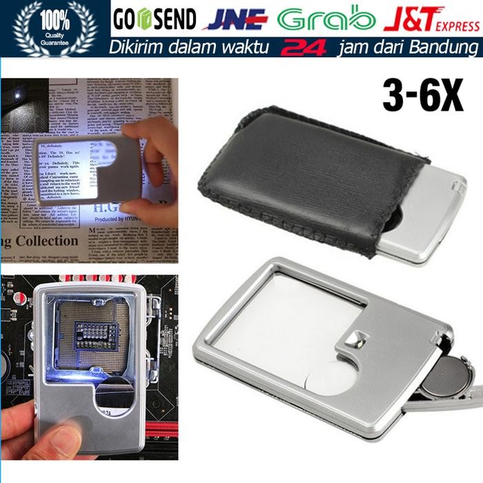 

Pilihan- Led Magnifier Dual Lens 3X 6X - Kaca Pembesar Led Ukuran Kartu Kredit