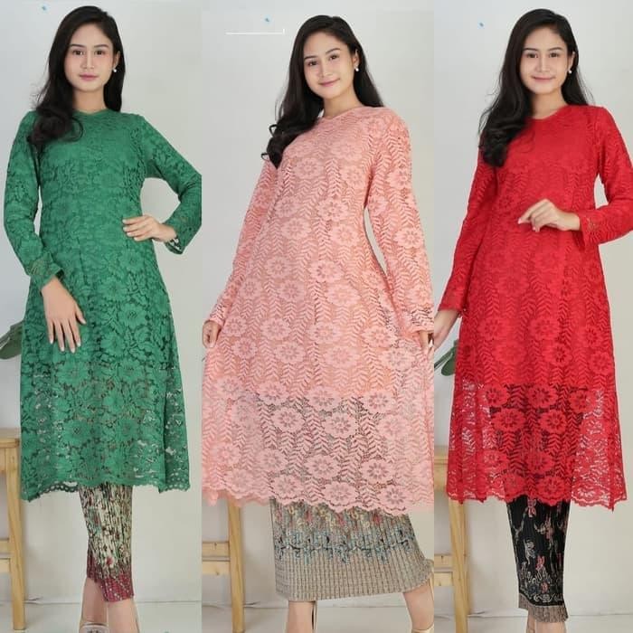 Pilihan- Atasan Kebaya Modern Brukat , Atasan Kebaya Pesta Putih Dan Lainya