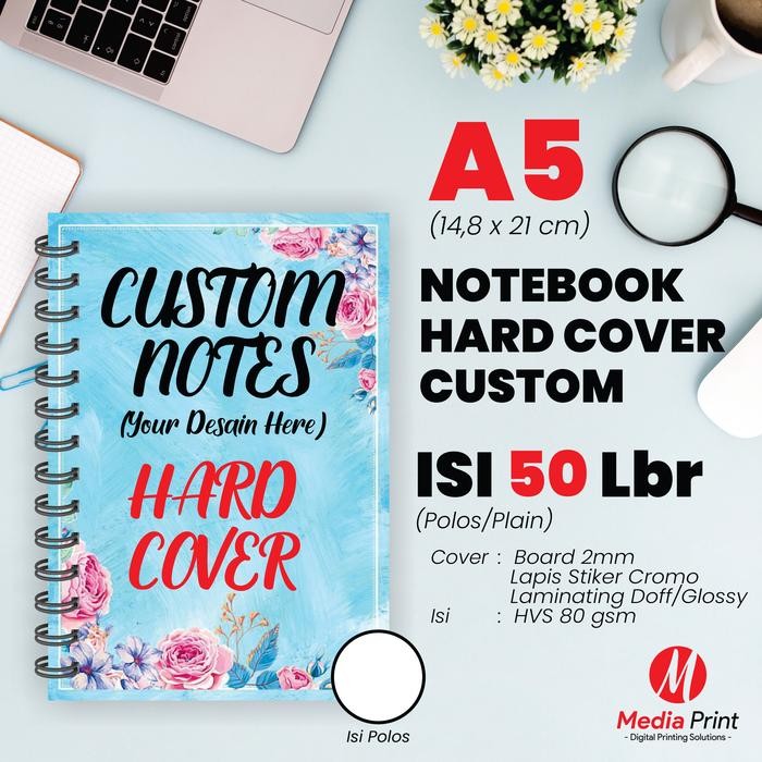 

Notes Hardcover A5 Spiral - 50 lbr HVS Polos / Blocknote Custom