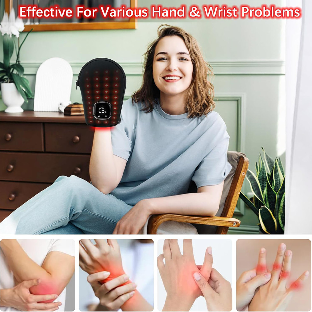 Red & Infrared Light Therapy For Hand Pain Relief With 660Nm Red 850Nm Infrared Light, Infrared
