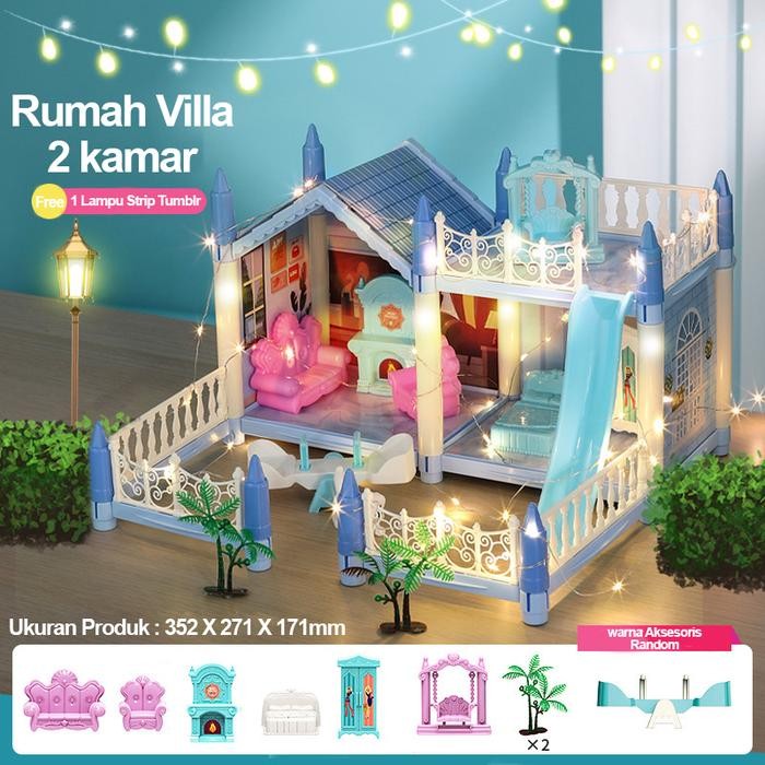 Rumah Rumahan Barbie Cantik / Villa Barbie Rumah Rumahan Barbie / Rumah Barbie Impian / Rumah