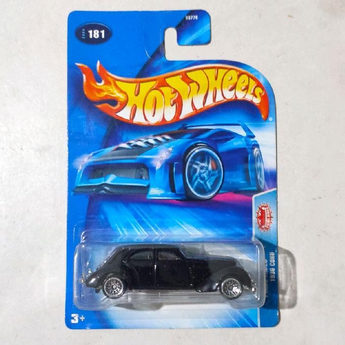 Pilihan- Hotwheels Hot Wheels 1936 36 Cord Hitam Tampo 2004 Pride Rides Blue Card