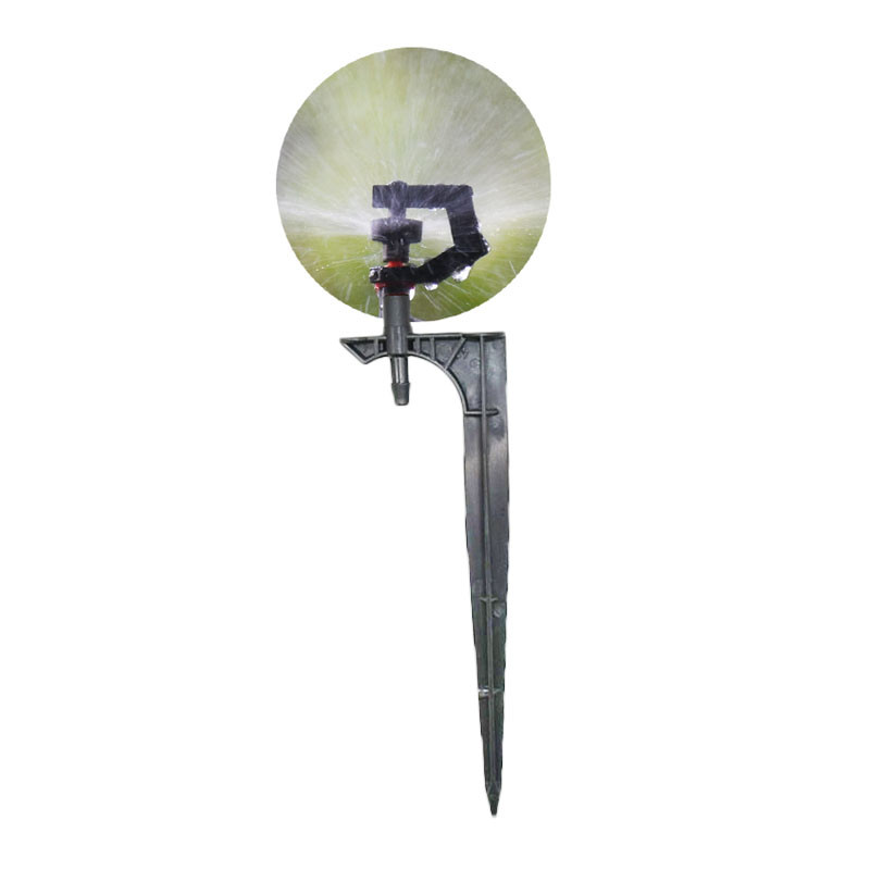 TERBARU G-Type 360 Degree Rotating Sprinkler Nozzle With Support Greenhouse Drip Irrigation Nozzle M