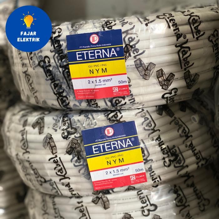 KABEL ETERNA 2 X 1,5 KAWAT ISI 2 (PER METER) / KABEL ETERNA