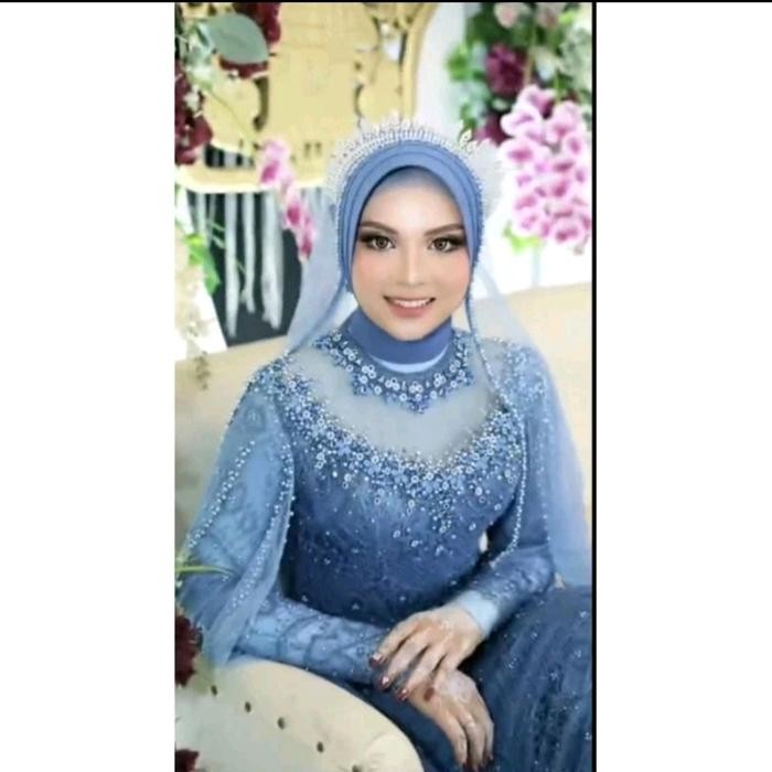 Pilihan- Slayer Veil Payet Manik Mutiara Wedding Slayer Ibu Besan Pengantin