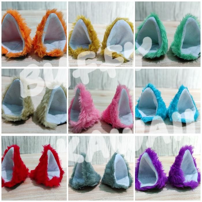 OJ Telinga Kucing Helm Accesories helmet viral nekomimi otomotif cosplay