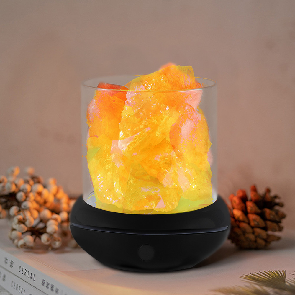 Himalayan Crystal Salt Light Creative DC 5V LED Aromatherapy Night  Portable Rock Lamps USB Air Puri