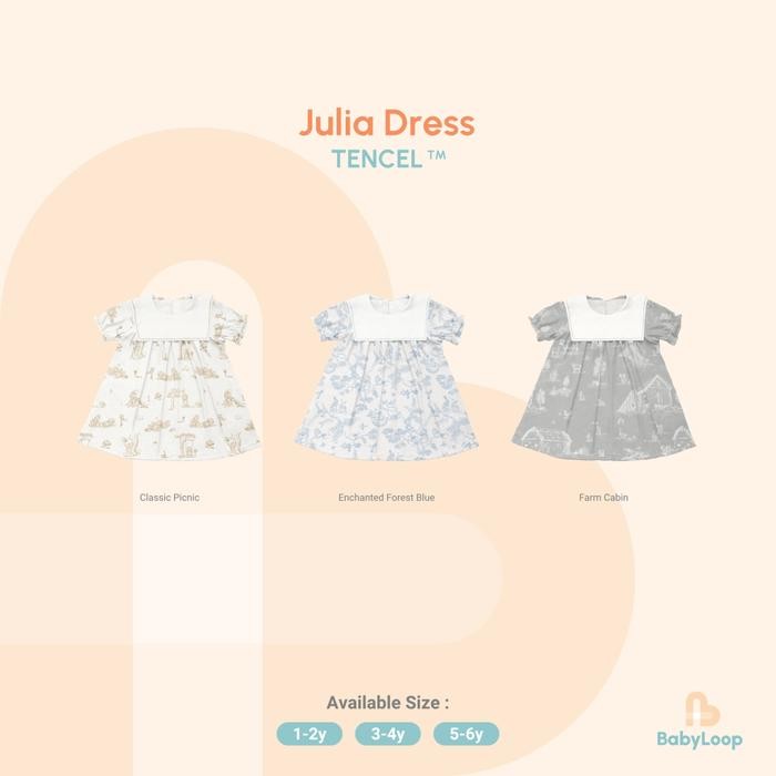 Baju Anak Tencel - Julia Dress TENCEL Modal - Baby Loop