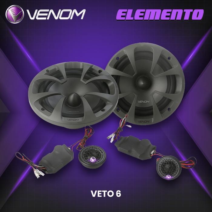 VENOM PAKET AUDIO ELEMENTO SPEAKER MOBIL DEPAN BELAKANG