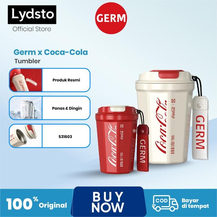 TERMURAH GERM Coca-Cola Thermos Cup 400ML S31603 Cangkir Termos Baja Tahan Karat Cangkir Kopi Gelas