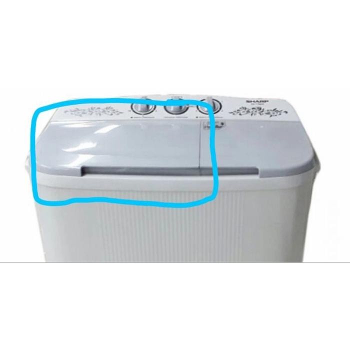COVER TUTUP WASH / PENCUCI MESIN CUCI SHARP 2 TABUNG ORIGINAL