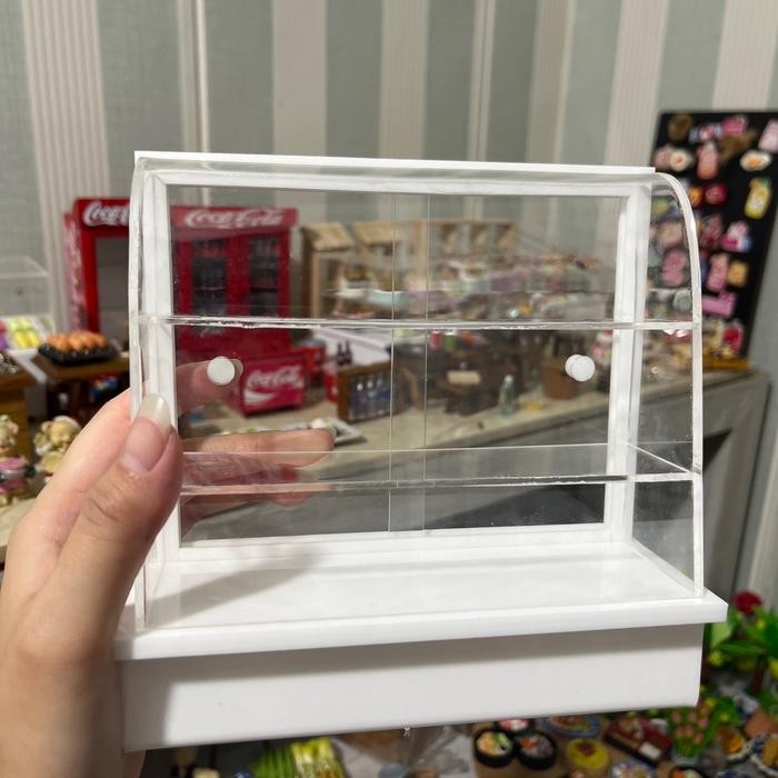 Ready Etalase Miniature Kue Atau Makanan