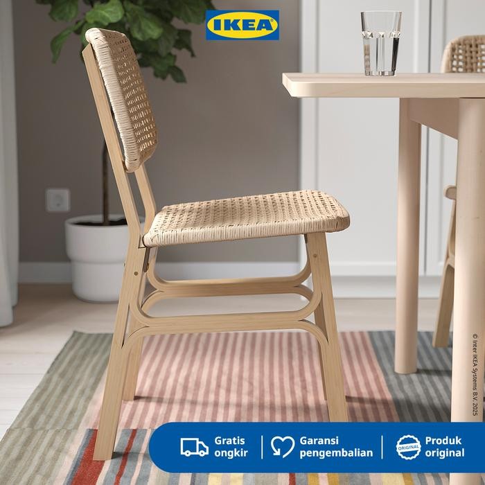 IKEA VOXLOV Kursi Serbaguna Bahan Bambu Warna Muda Chairs Furniture