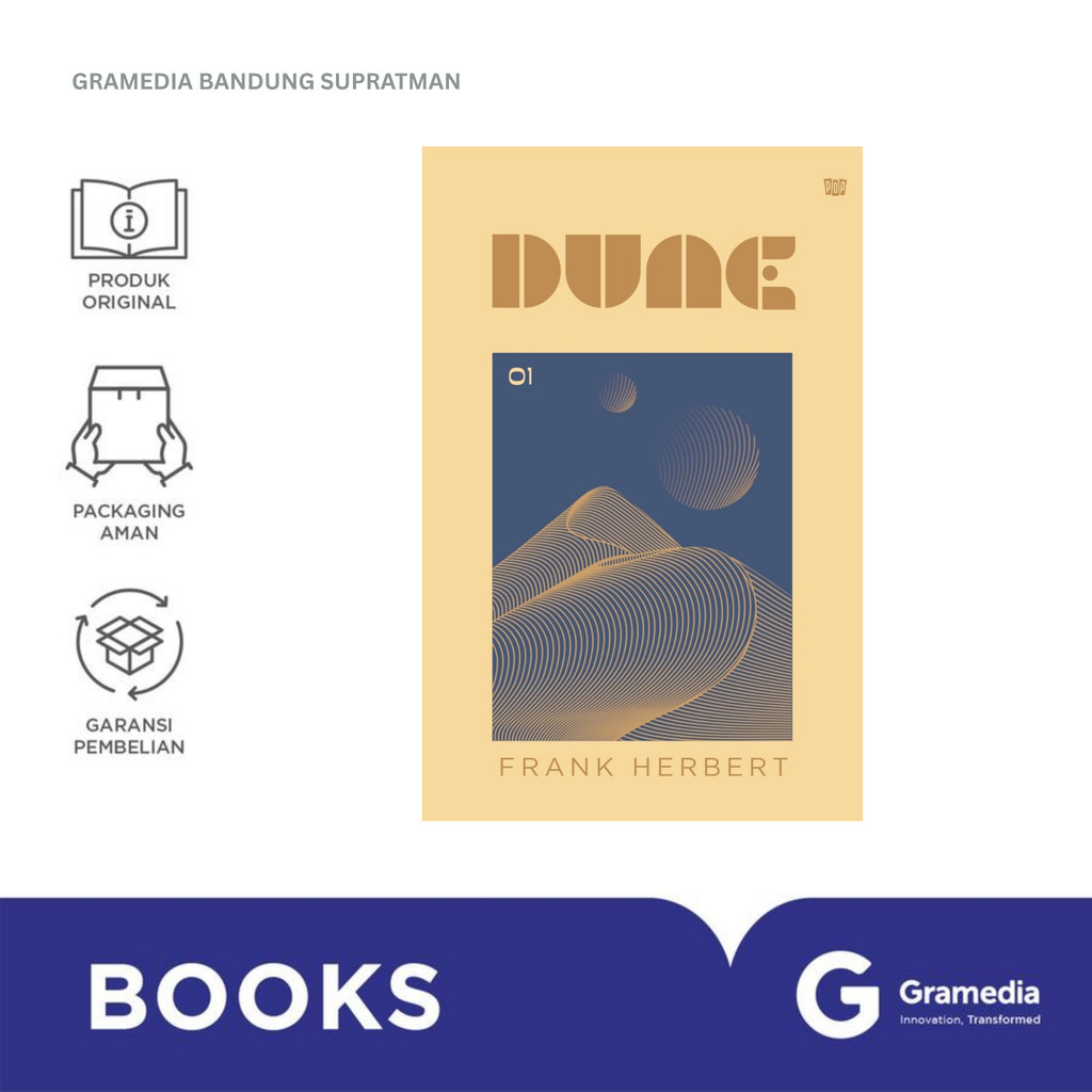 Gramedia Bandung Supratman | Buku Novel DUNE BAGIAN 1 | Buku Novel Best Seller | Buku Novel Original